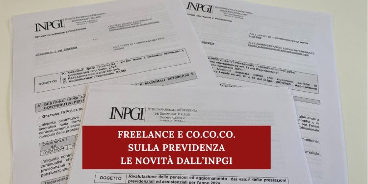 Inpgi: novità sul fronte previdenziale per freelance e co.co.co