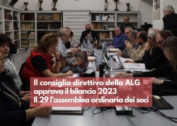 Il Consiglio Direttivo della Alg approva il bilancio 2023. Il 29 l’Assemblea ordinaria dei soci