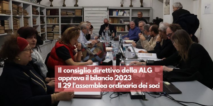 Il Consiglio Direttivo della Alg approva il bilancio 2023. Il 29 l’Assemblea ordinaria dei soci