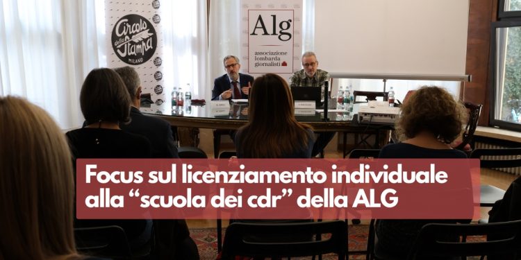 Focus sul licenziamento individuale alla “Scuola dei Cdr” della Alg