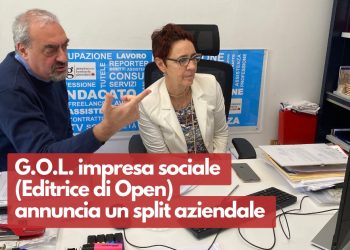 G.O.L impresa sociale (Editrice di Open) annuncia uno split aziendale
