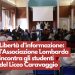 Liberta d’informazione: l’Associazione Lombarda incontra gli studenti del liceo Caravaggio