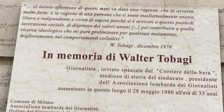 L’anniversario dell’omicidio Tobagi ricordato a Cerro Maggiore e a Milano dalla Lombarda e dal gruppo Cronisti
