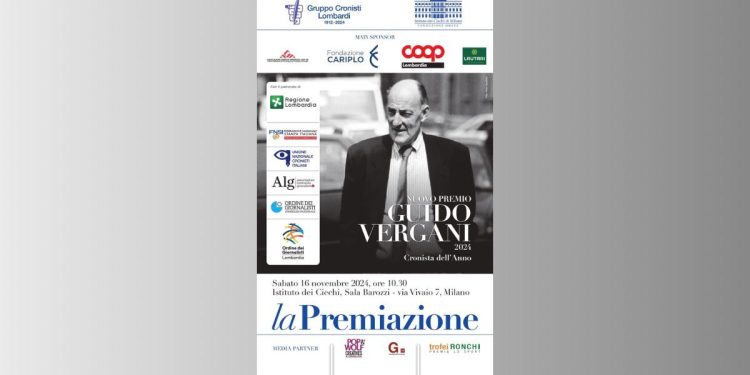 Nuovo Premio Vergani, sabato 16 novembre la premiazione