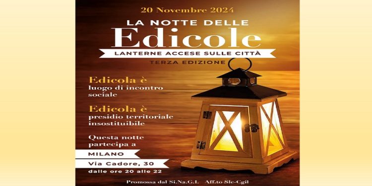 “La Notte delle edicole” Sinagi. La sera del 20 novembre Alg al fianco dei giornalai