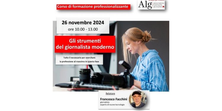 Gli strumenti del giornalista moderno – Corso di formazione professionalizzante