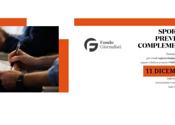 Sportello previdenza complementare: prossimo appuntamento l’11 dicembre