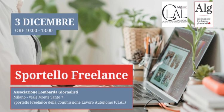 Sportello Freelance, nuovo appuntamento martedì 3 dicembre