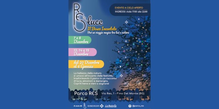 “RES in Luce – Il Bosco Incantato” la magia del Natale a Fino del Monte per i giornalisti ALG ingresso scontato