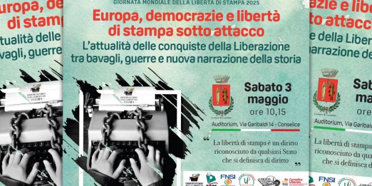 Giornata mondiale della libertà di stampa 2025, il 3 maggio celebrazioni a Conselice