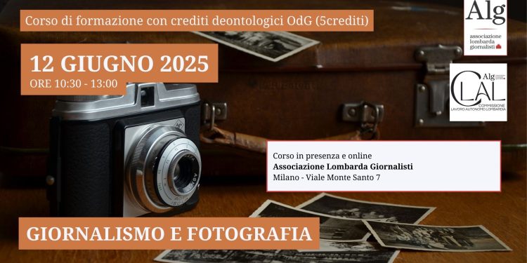 Giornalismo e fotografia – Nuovo corso di formazione con crediti promosso dall’ALG