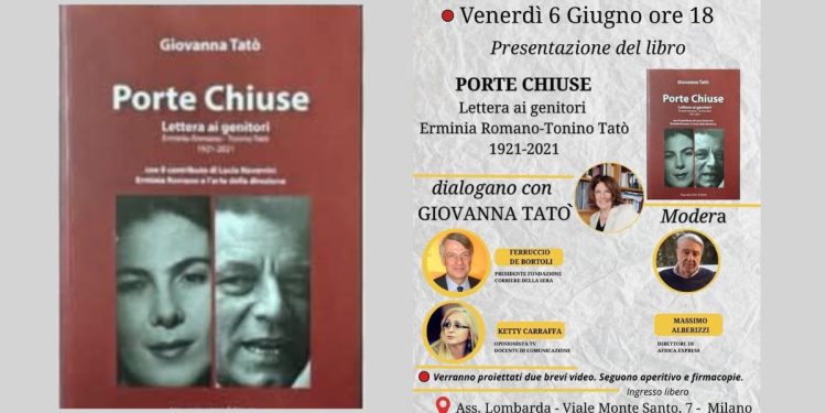 Presentazione libro “PORTE CHIUSE” di Giovanna Tató – Oggi all’Associazione Lombarda Giornalisti