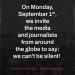 Palestine: Join the Global Media Blackout on 1st September to support journalists in Gaza