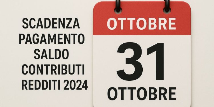 INPGI: ENTRO IL 31 OTTOBRE IL PAGAMENTO DEL SALDO DEI CONTRIBUTI RELATIVI AI REDDITI 2024