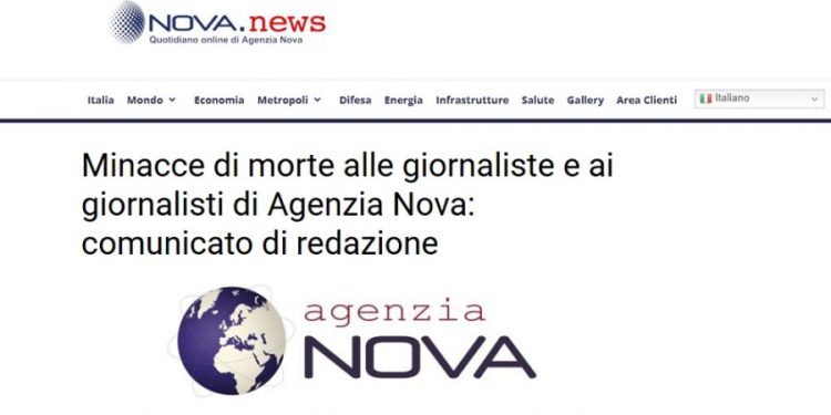 Agenzia Nova, la redazione: «Contro di noi insulti e minacce». Fnsi: «Dalla parte dei colleghi sempre e comunque»