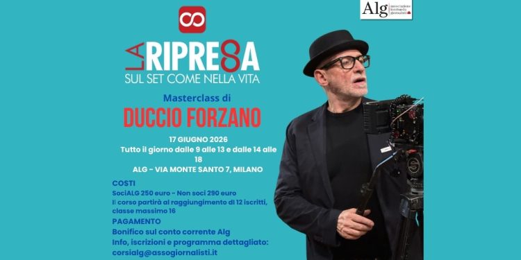 REGIA TELEVISIVA, LA MASTERCLASS DI DUCCIO FORZANO ALL’ALG DI MILANO