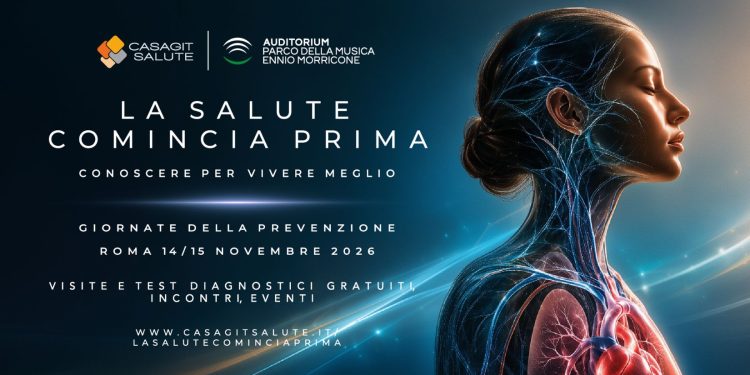 Casagit presenta “La salute comincia prima”: a novembre, a Roma, due giorni dedicati alla prevenzione con visite e test gratuiti 
