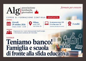 Corso di formazione: “Teniamo banco! Famiglia e scuola di fronte alla sfida educativa”
